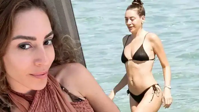 Sinem Kobal’dan Çeşme'de Yaz Molası Siyah Bikinisiyle Göz Kamaştırdı
