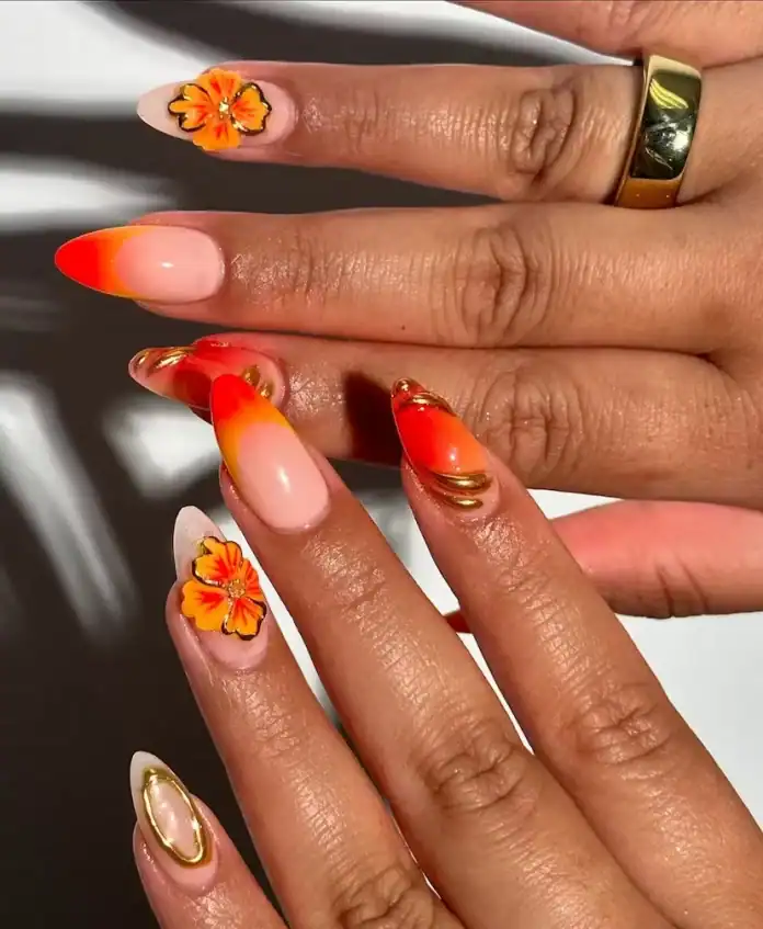 Yazın Büyüsünü Tırnaklara Taşıyan Trend Sunset Nails