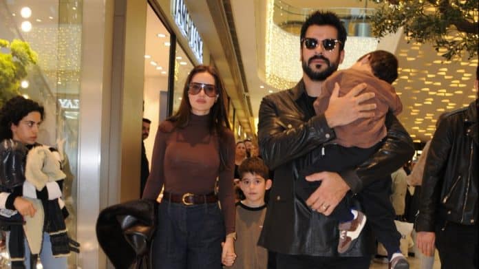 Fahriye Evcen ve Burak Özçivit Ailesinden Renkli Alışveriş Turu