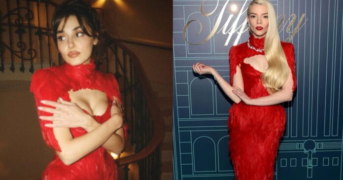 Hande Erçel'in Göz Kamaştıran Kırmızı Elbisesi Sosyal Medyayı Salladı Anya Taylor-Joy Detayı Dikkat Çekti!