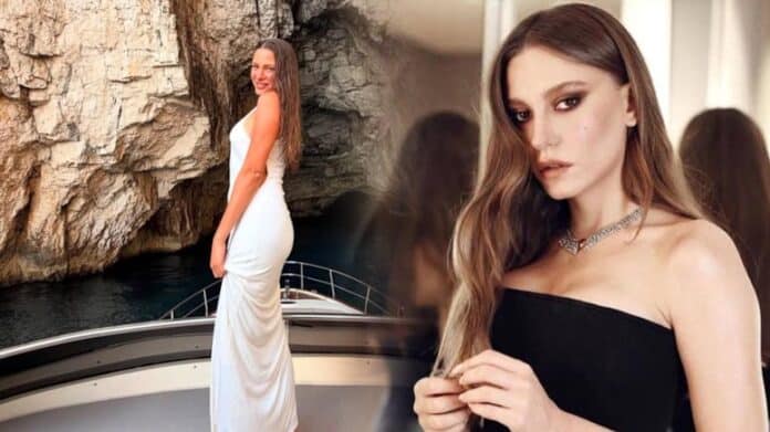Serenay Sarıkaya'nın Tekne Tatilindeki Fotoğrafları Gündem Oldu