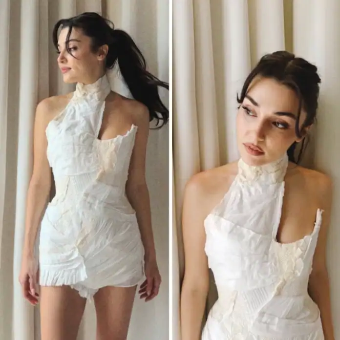 Hande Erçel'in Tercih Ettiği İlginç Tasarımlı Elbise Dikkat Çekti