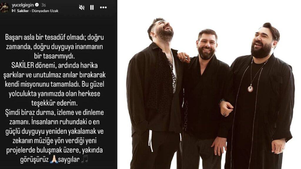 Sakiler Grubu 6 Yıllık Müzik Yolculuğunu Sonlandırdı